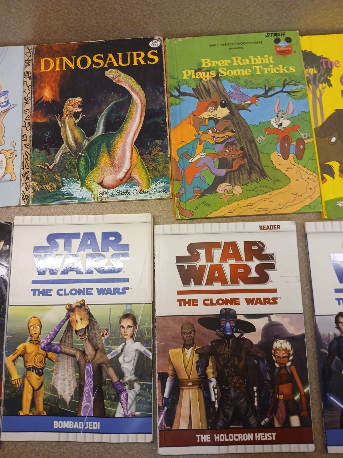 Huge Lot (46) Of Vintage 60s-90s Kids Books. Jurassic Park, Stars Wars Etc.