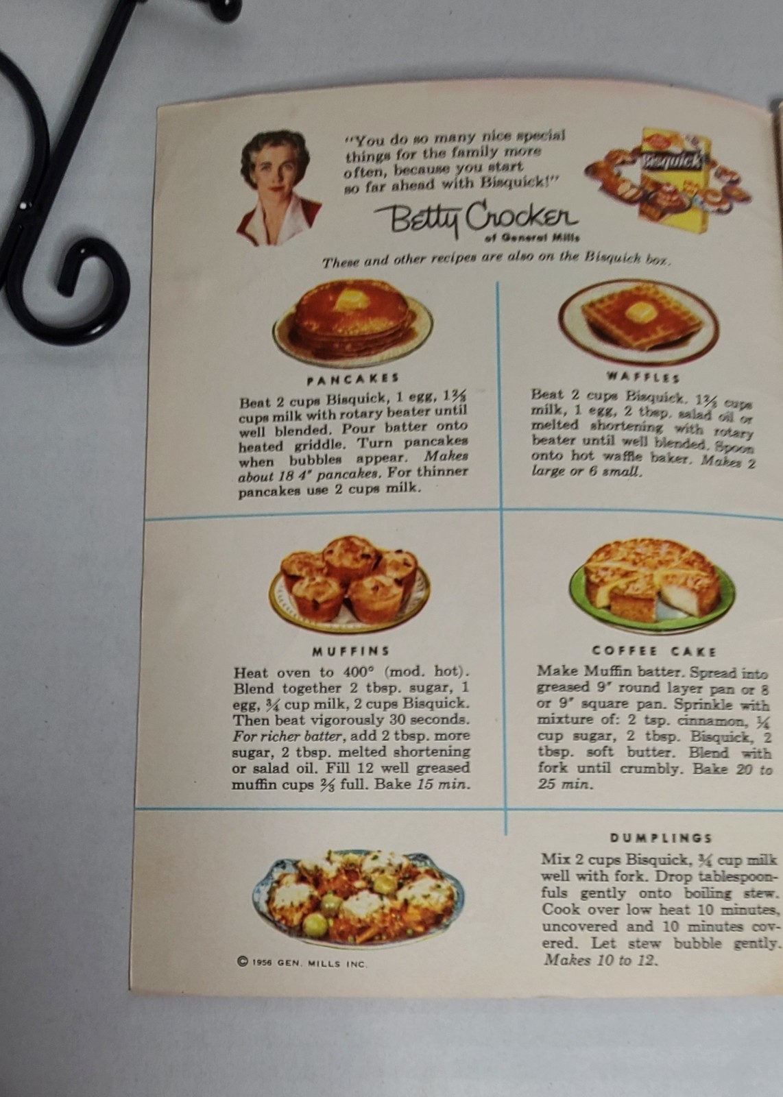 Betty Crocker&rsquo;s Bisquick Cook Book 157 Recipes and Ideas Vintage 1956-26 pages