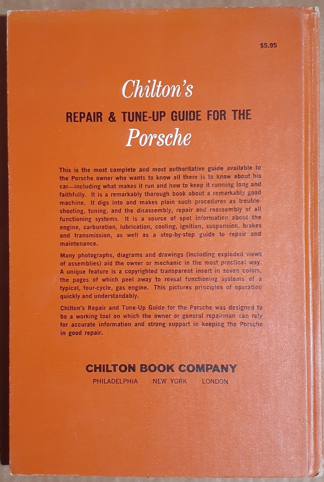 Chilton&rsquo;s Porsche 1100/1300/1600/356/911/912/All Models Repair & Tune-Up Guide