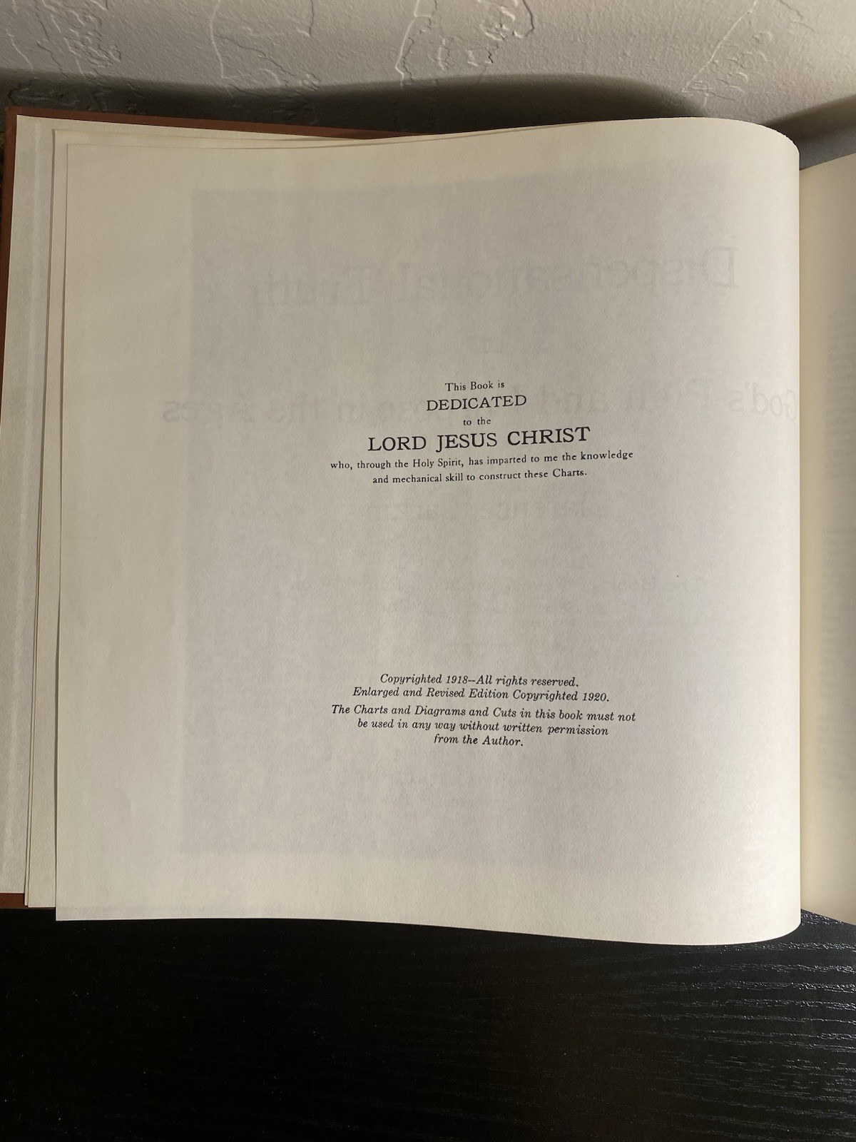Dispensational Truth or God&rsquo;s Plan and Purpose in the Ages Clarence Larkin 1920