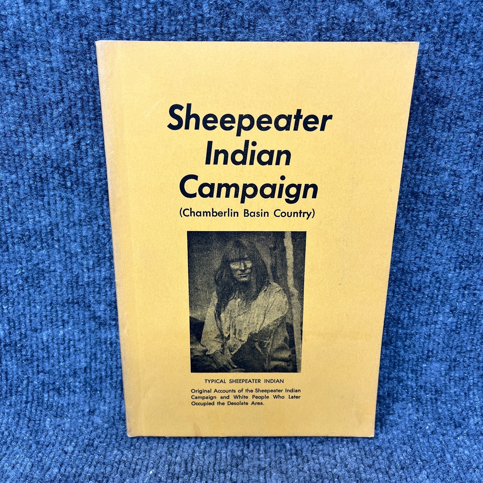 Sheepeater Indian Campaign 1968 Signed John Curry Idaho History Map