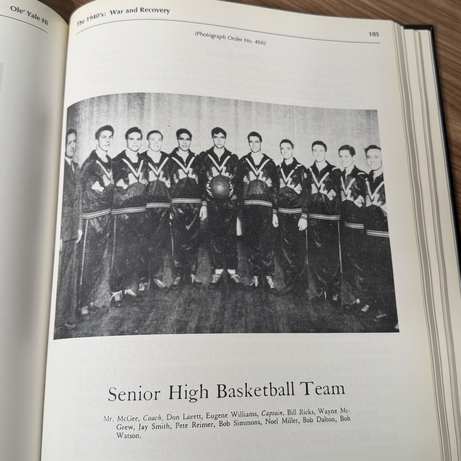 Ole&rsquo; Yale High 1919-1987 Oklahoma High School Yearbook History Payne County HB