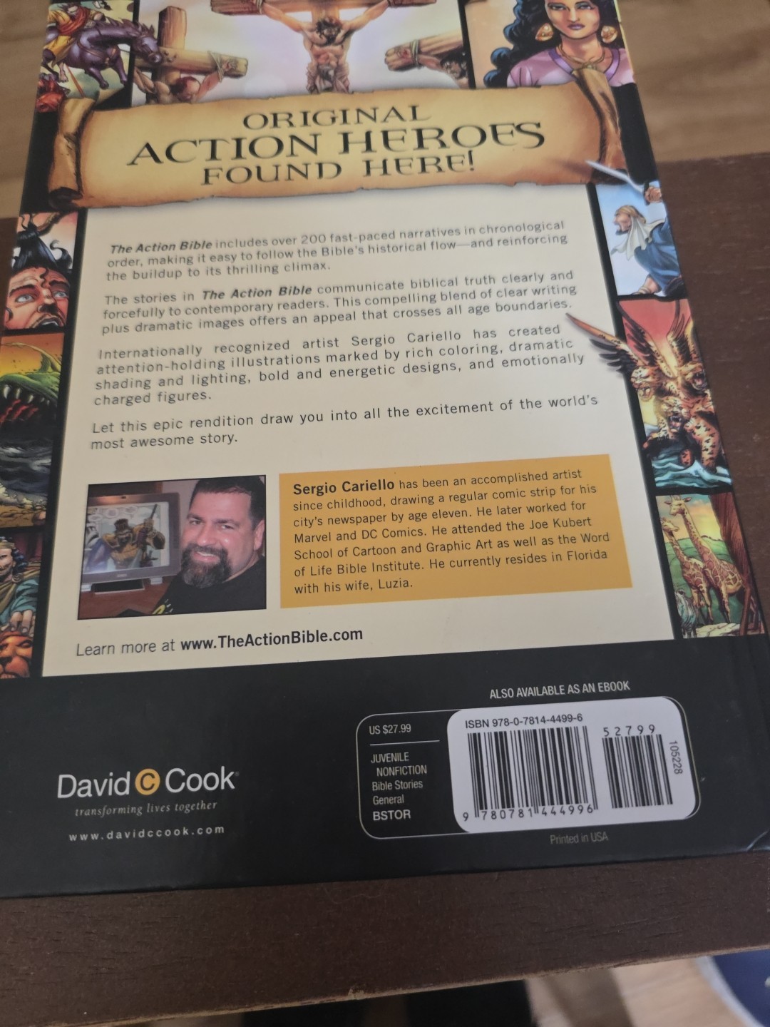 The Action Bible: GOD&rsquo;S Redemptive Story by Sergio Cariello (English) Hardcover