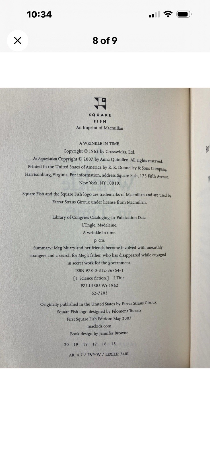 A Wrinkle in Time Quintet, 5 Books Box Set (2007), Madeleine L&rsquo;Engle – Paperback