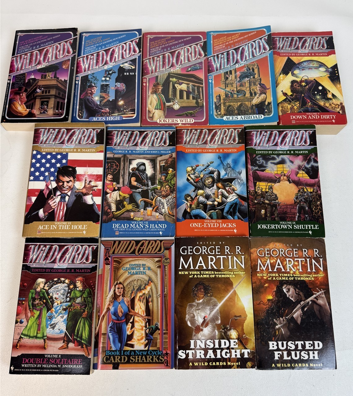 George R R Martin Lot 13 Wild Cards #1 to #10 plus #13 #18 #19