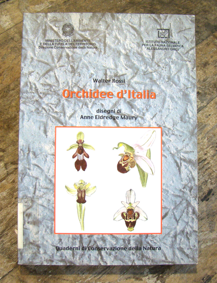 Orchidee d&rsquo;Italia ~2002 PB~ Rossi Floriculture Flowers Orchids of Italy & CD-ROM