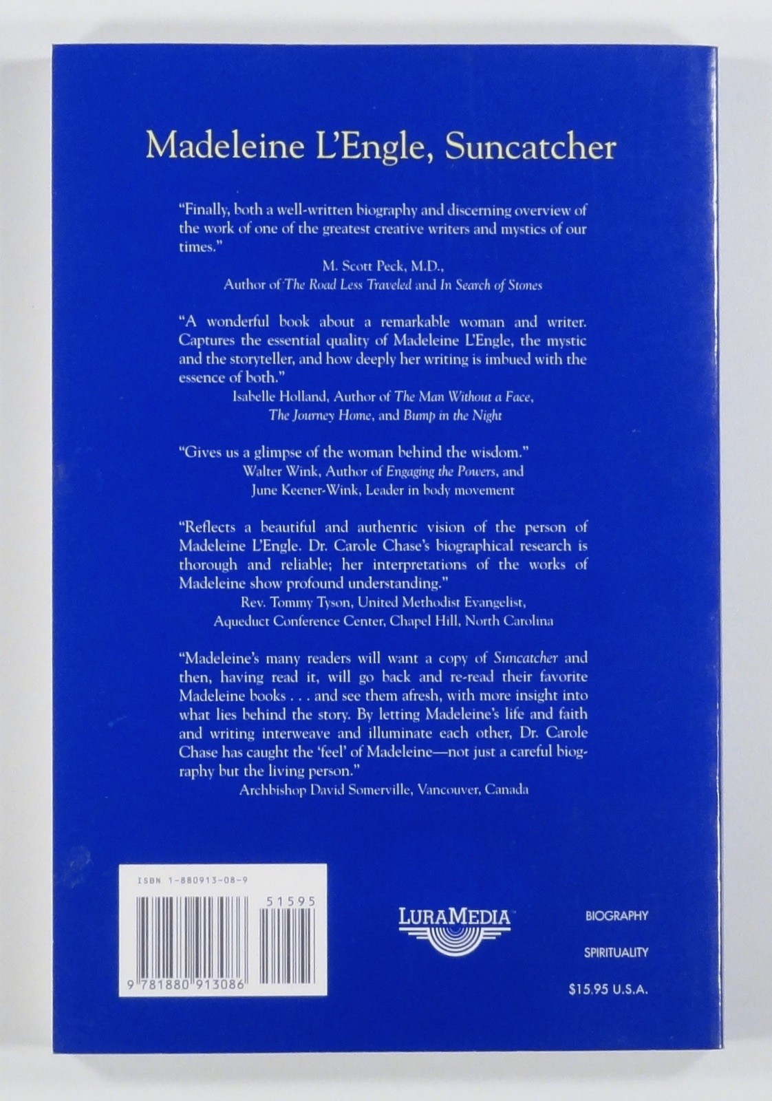 1995 MADELEINE L&rsquo;ENGLE: SUNCATCHER biography SPIRITUALITY Young Adult author TPB