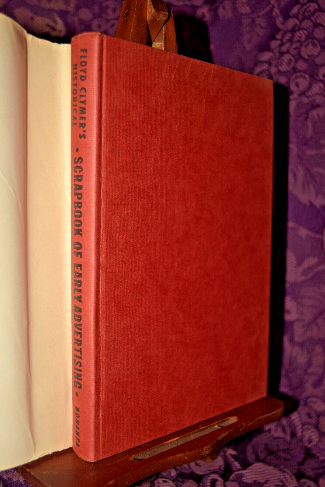 Floyd Clymer&rsquo;s Historical Scrapbook Early Advertising 1955 Hardcover HCDJ Book