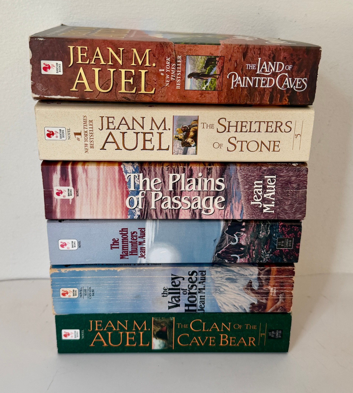 Jean Auel Earth&rsquo;s Children Complete Series Paperback Lot 6 Clan of the Cave Bear