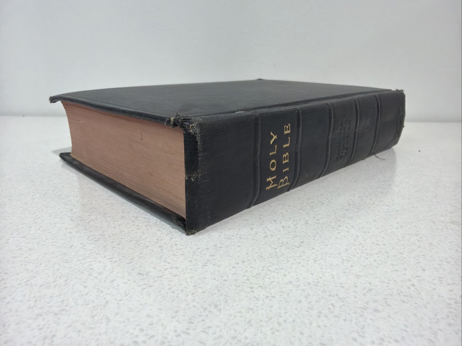 Antique Thomas Nelson & Sons Holy Bible Standard American Edition 1901 Black 7in