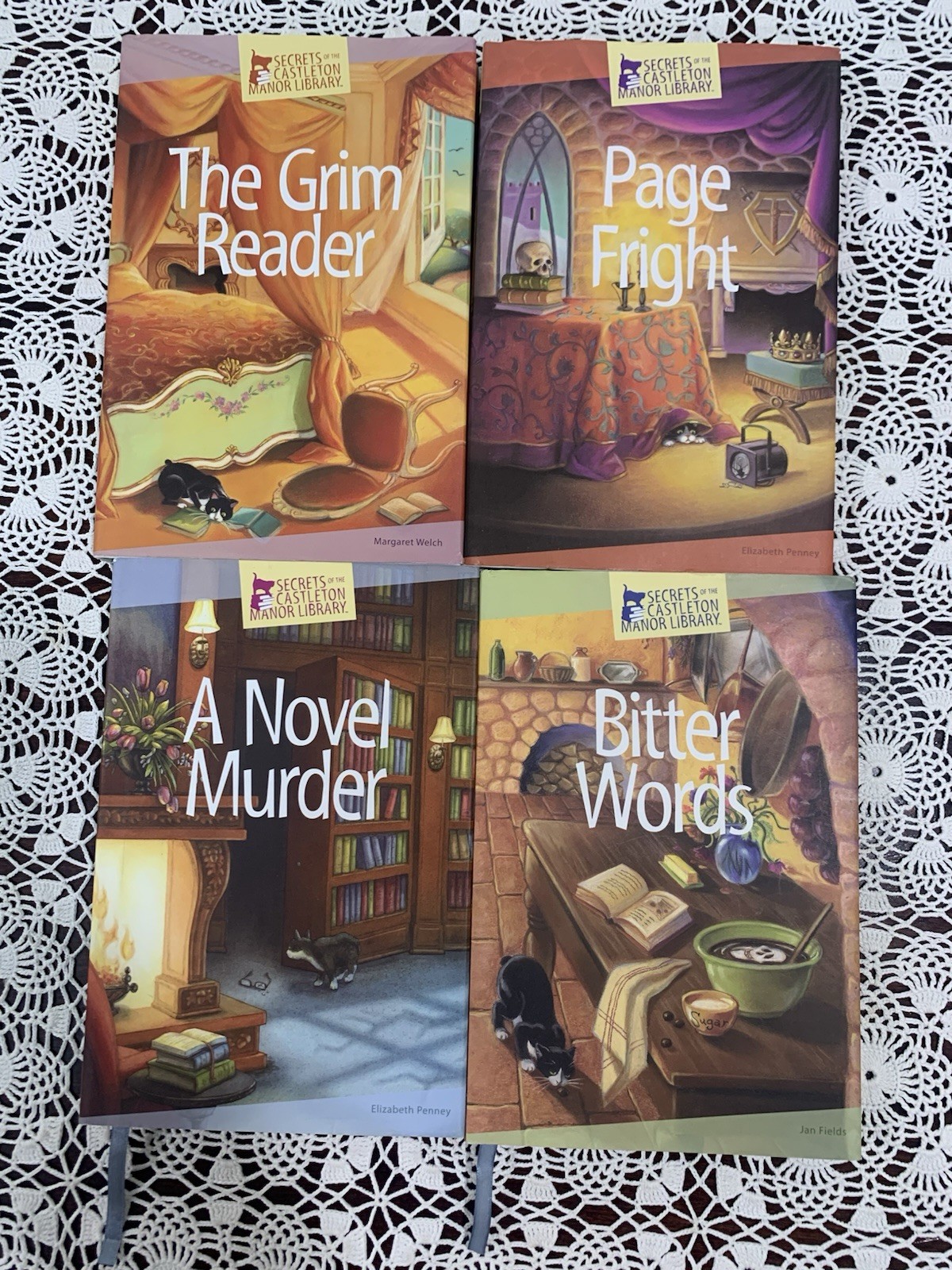 Lot of 10 Secrets of the Castleton Manor Library Hardcover Books Fiction Bundle