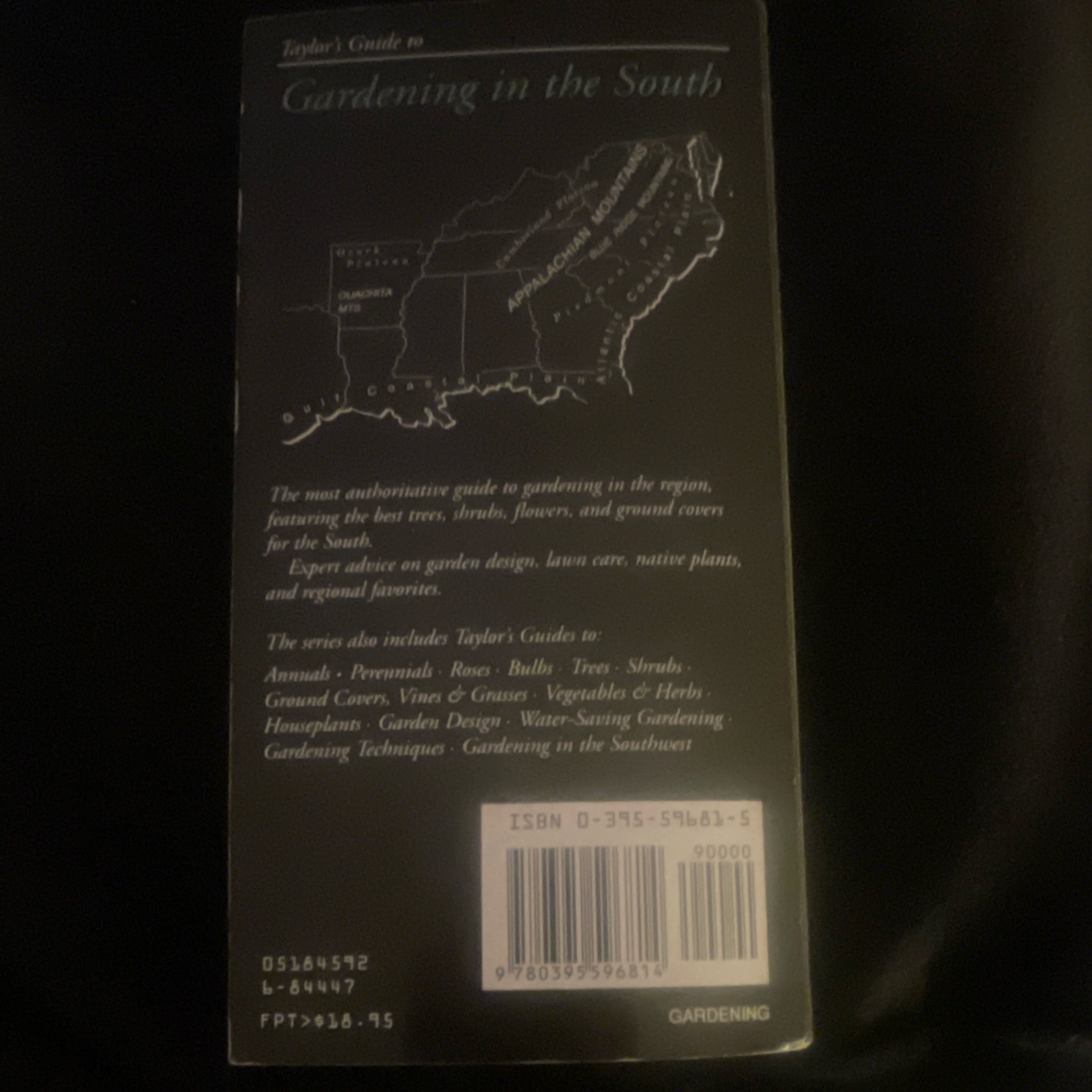 Frances Tenenbaum Taylor&rsquo;s Guide to Gardening in the South PB 1992 Illustrated