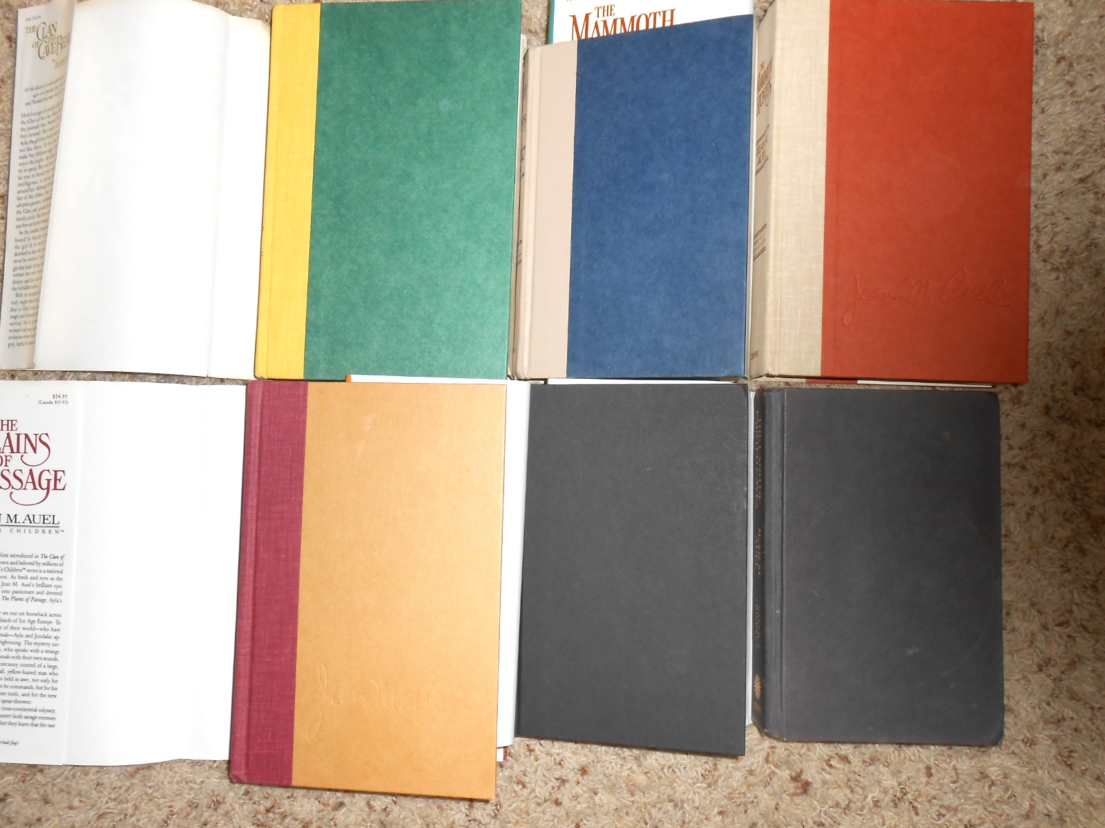 Jean M Auel EARTH&rsquo;S CHILDREN 6 Vo Set 3 BCE 2-1st/1st 1 SIGNED -HC/DJ 1GC-VGC