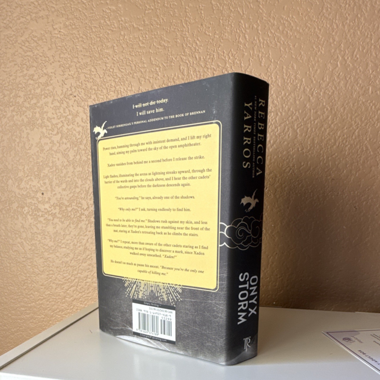 Entangled Publishing Onyx Storm Rebecca Yarros Hardcover Fantasy Empyrean Ser.
