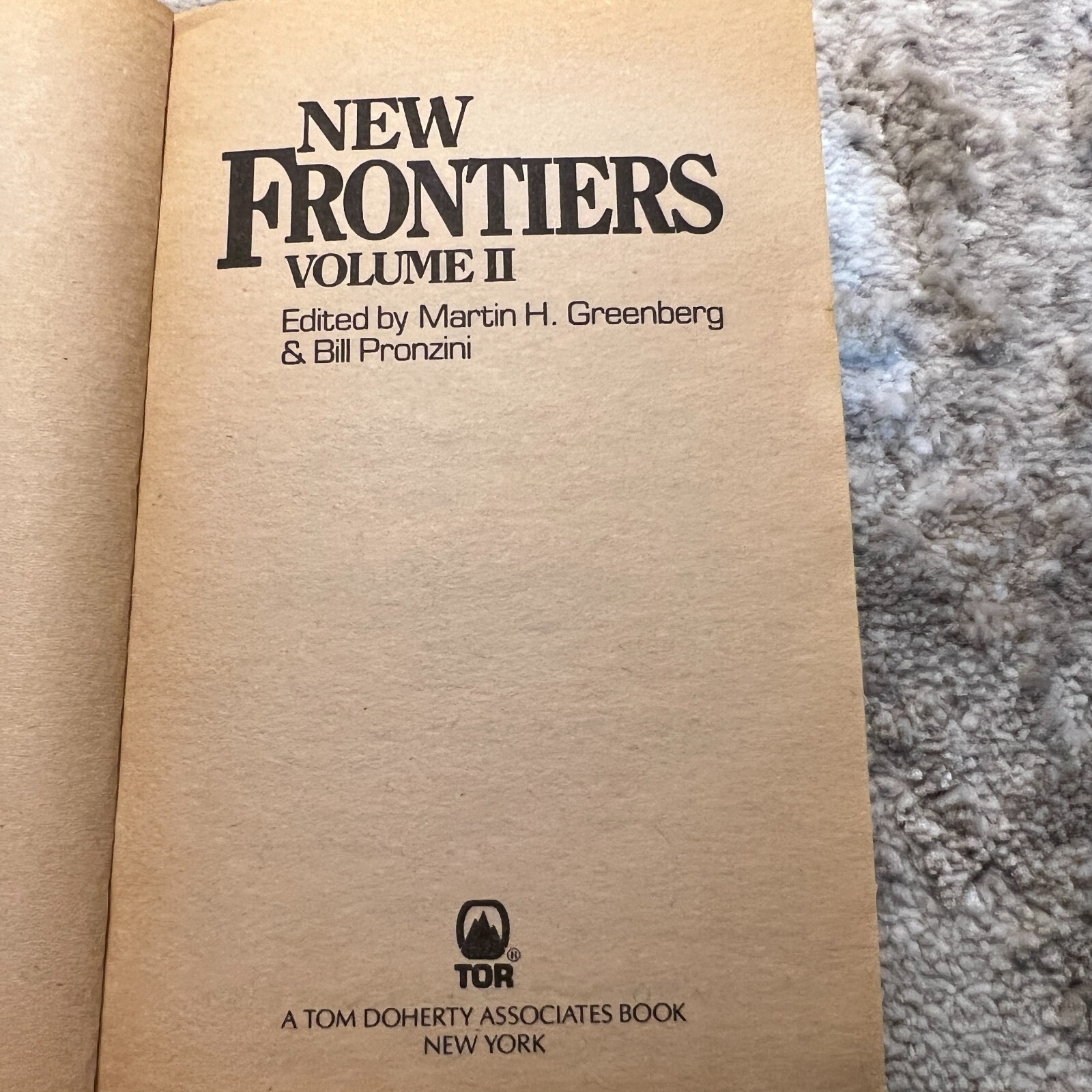 New Frontiers Volume II Western Paperback Book by Martin G. Greenberg TOR 1990