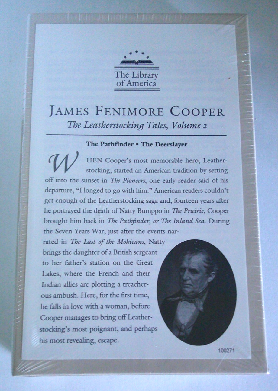 Library of America: James Fenimore Cooper « The Leatherstocking Tales » – 5 Novels