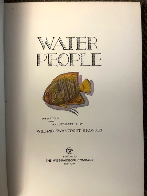 1935 WATER PEOPLE by Wilford Swancourt Bronson art deco full color children&rsquo;s