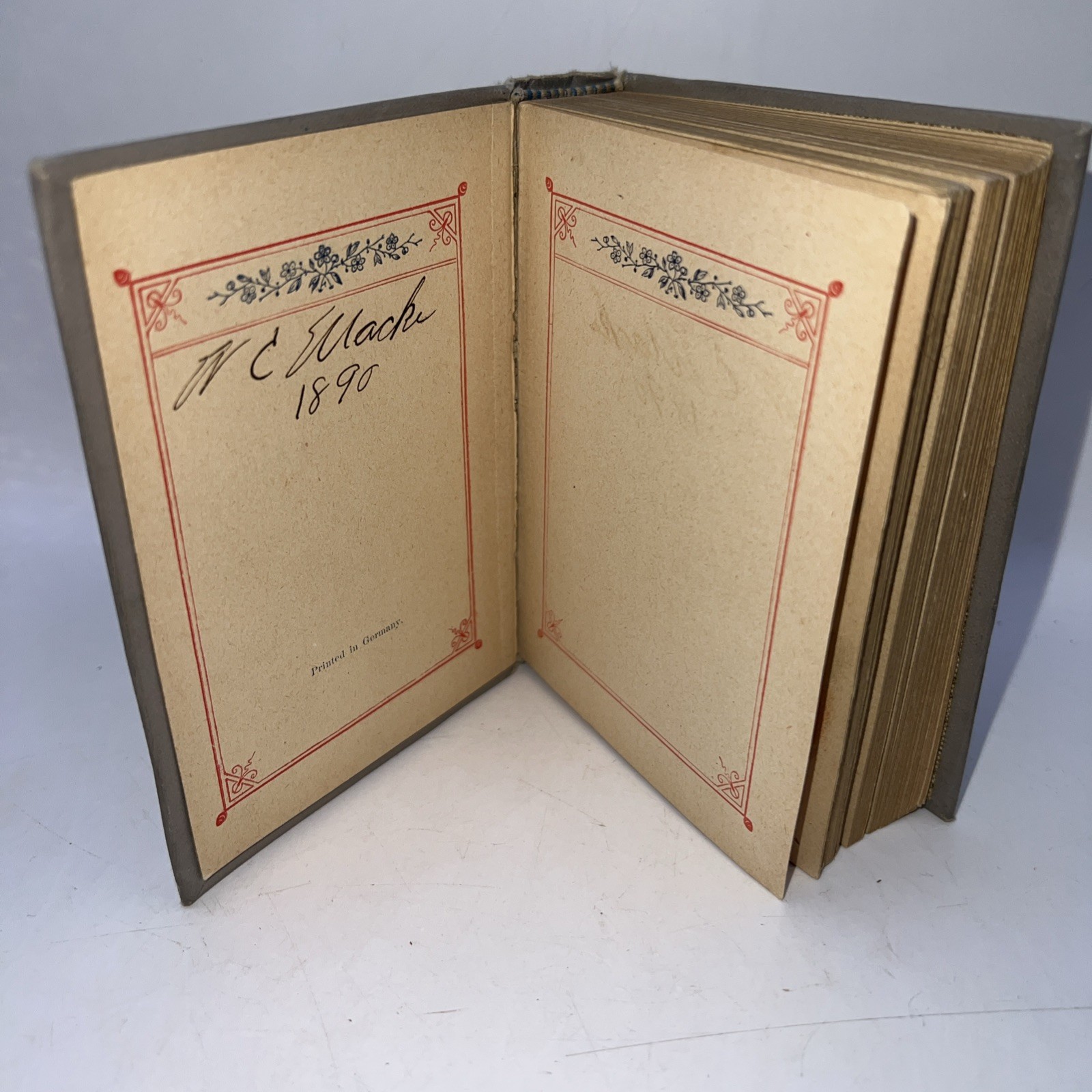Vintage Forget Me Not German Prayer Book « Christliches Vergissmeinnicht »