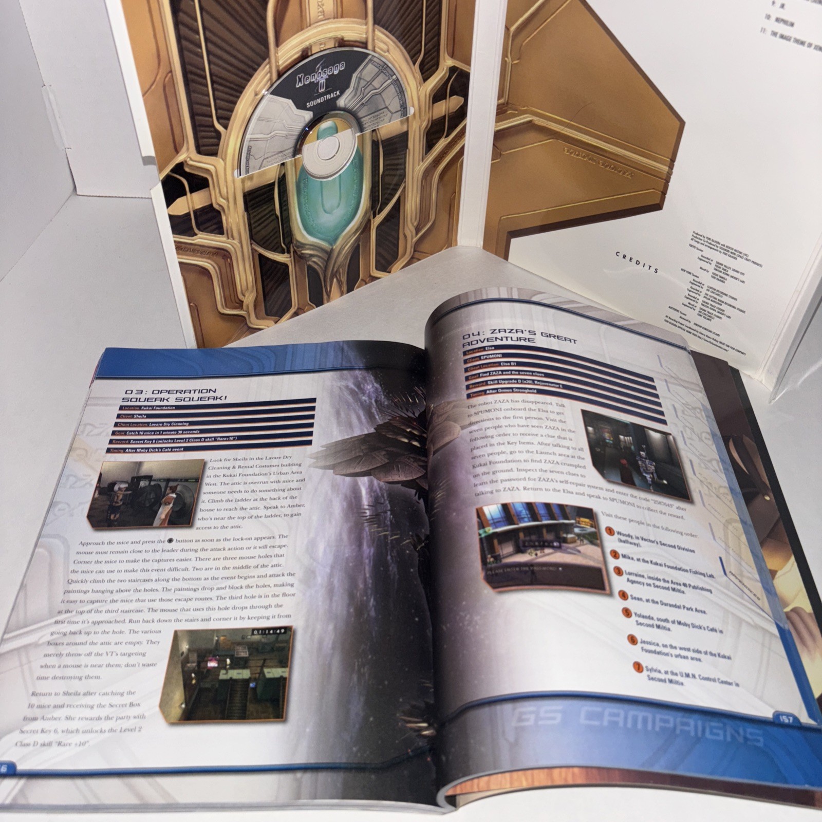 XENOSAGA Episode II Brady Games Limited Edition Strategy Guide w/ Poster & CD