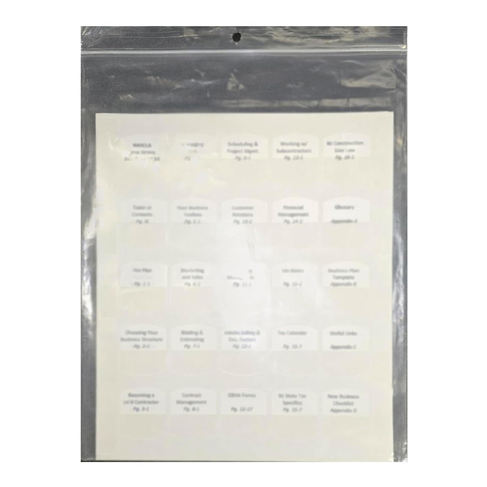 Preprinted Tabs – Builder&rsquo;s Guide to Accounting Revised