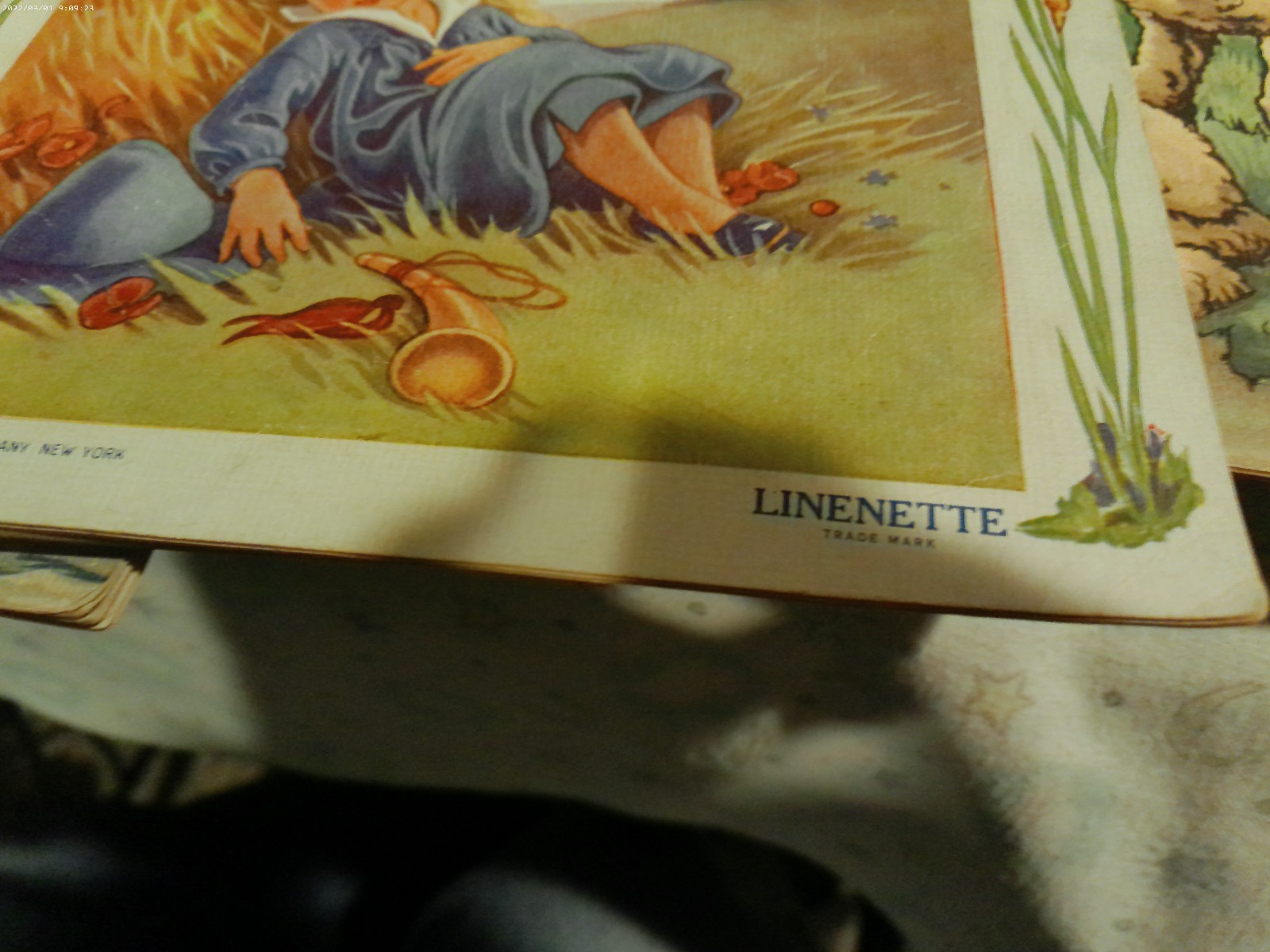 Linenette Sam Gabriel kids book WWII era Nursery Rhymes Farm Friends lot 17