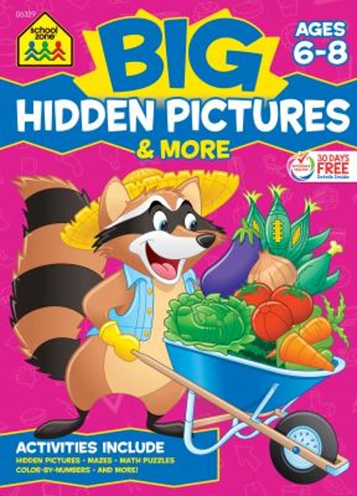 Big Hidden Pictures and More Paperback School Zone Staff