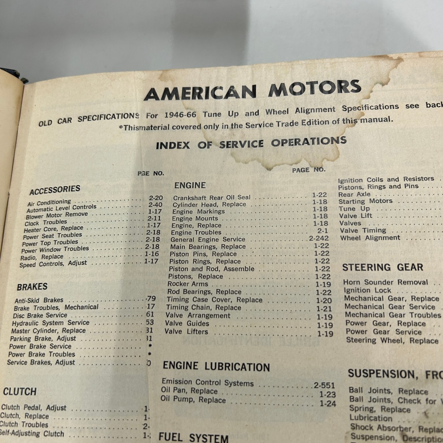 MOTOR&rsquo;S Auto Repair Manual 1973 36th Ed First Print Automotive MOTOR