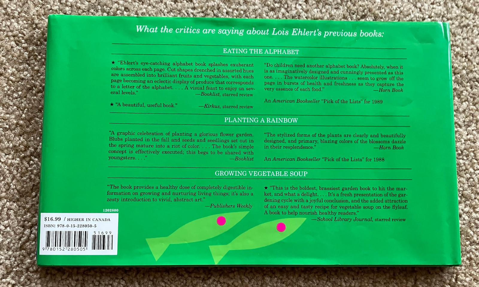 Lot 10 LOIS EHLERT Books HC — well loved and unique set