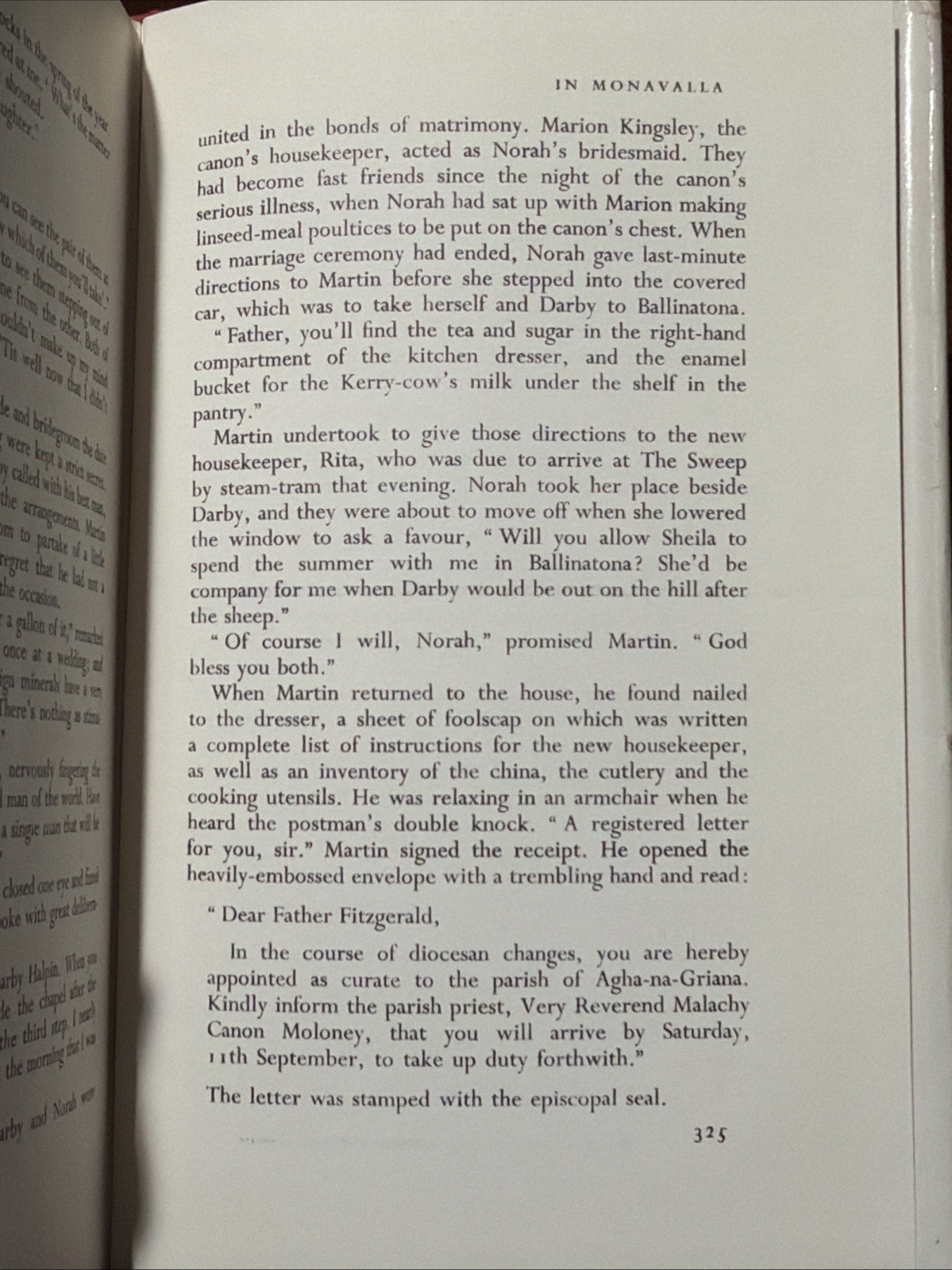 In Monavalla by Joseph Brady HC DJ 1963 Ireland B-2526