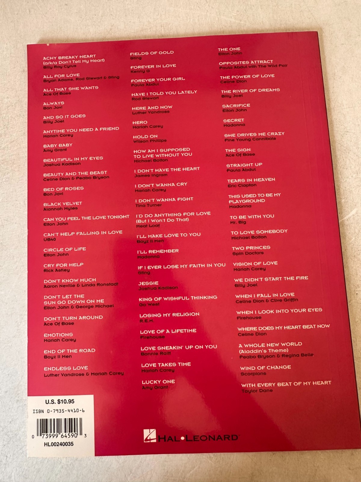 65 Hits of the 90&rsquo;s Fake Book : C Edition by Not Available 1995 Otabind