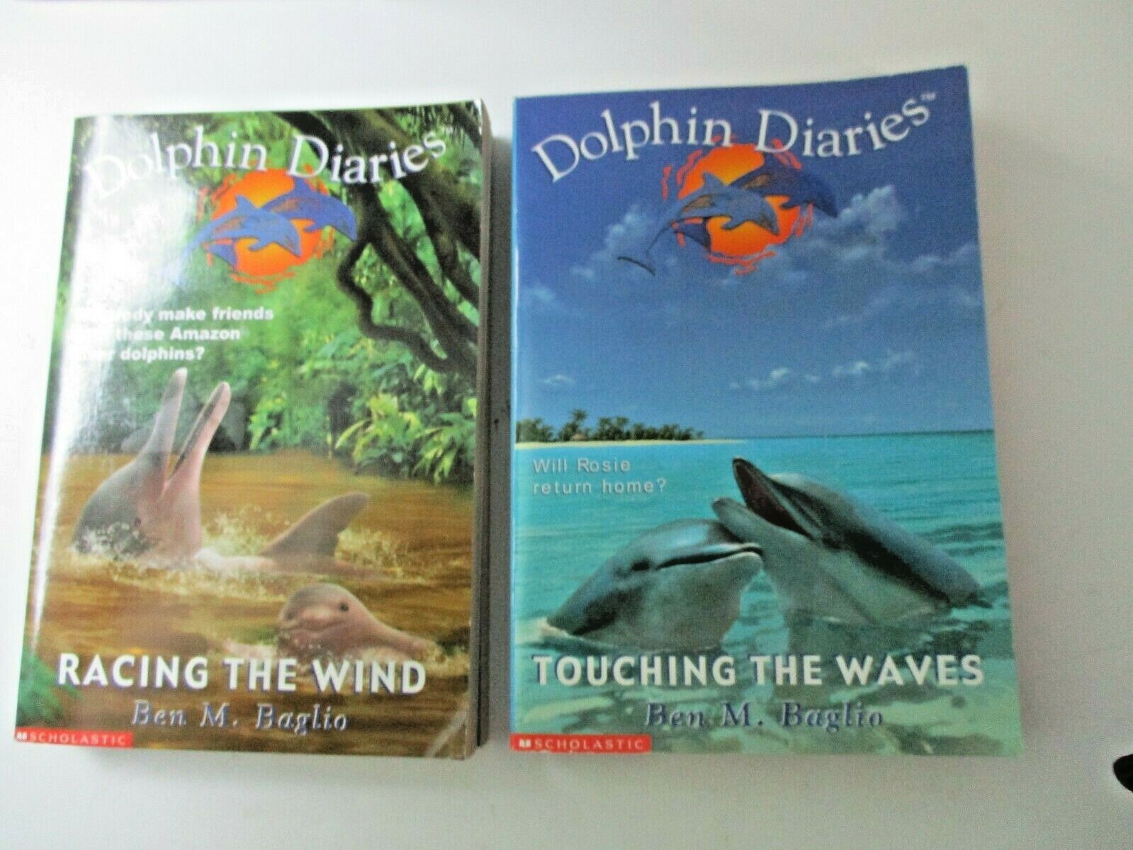 LOT of 6 ~ DOLPHIN DIARIES ~ CHILDREN Chapter BOOKS ~ BEN BAGLIO ~ FREE SHIP