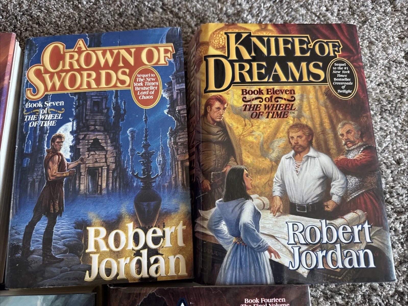 Robert Jordan Wheel of Time Books 6, 7, 8, 11 & 14 Final Print (Lot-5) Hard Back