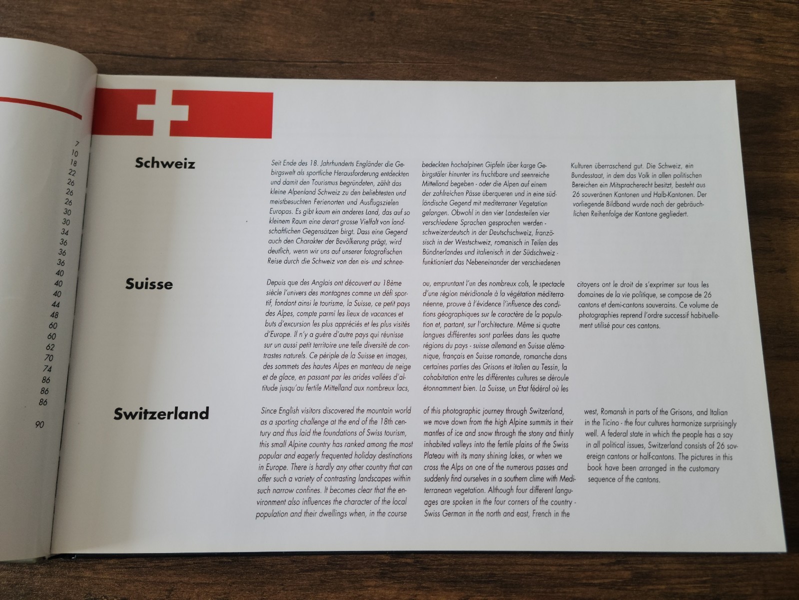 Schweiz Suisse Switzerland Hard Cover Book