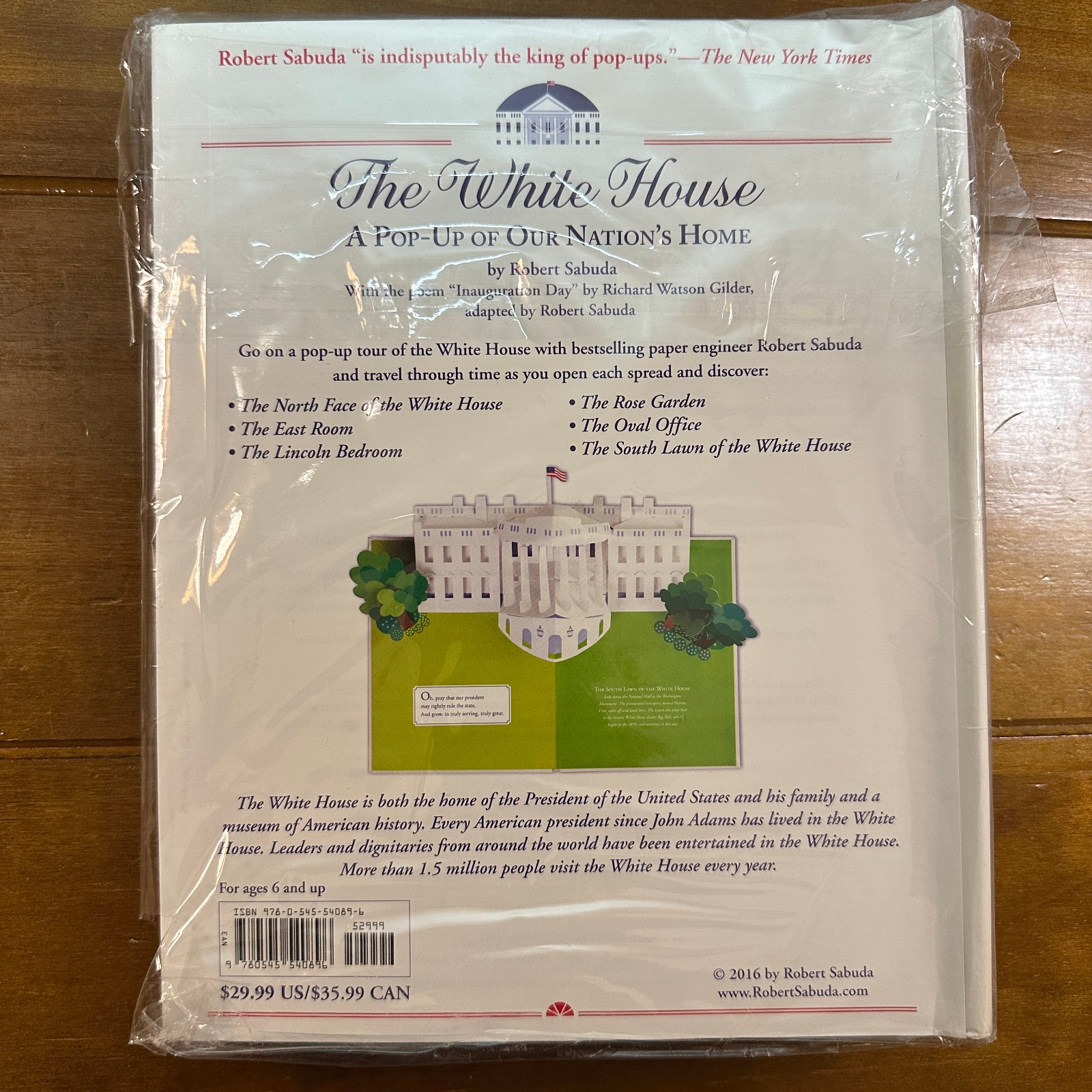 The White House Pop Up Book Robert Sabuda Pop Up Signed 1st edition 2016