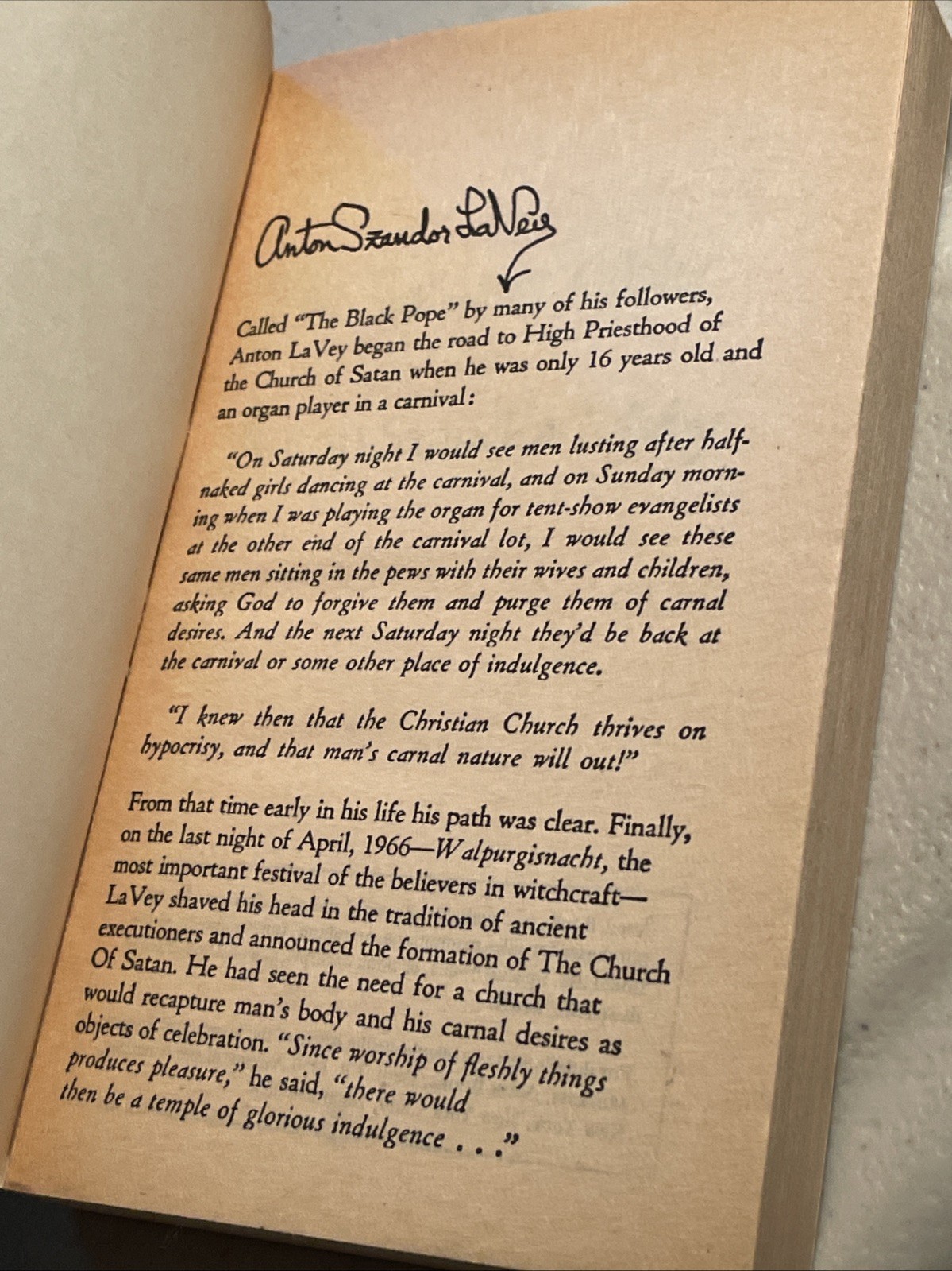 The Satanic Bible Anton LaVey Satanism 1st Edition 31st Printing Canada Vintage