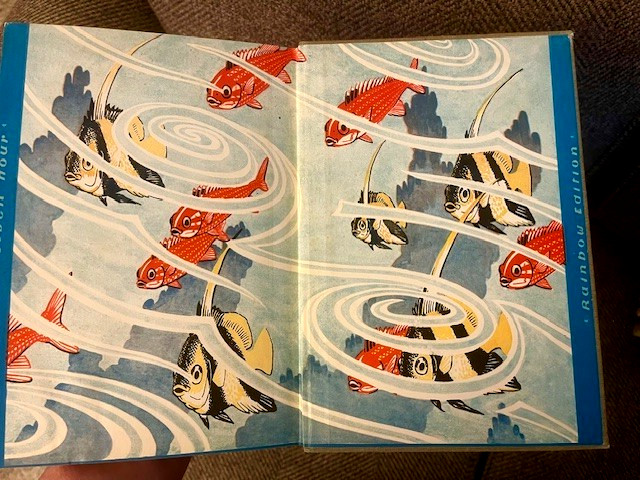 1935 WATER PEOPLE by Wilford Swancourt Bronson art deco full color children&rsquo;s