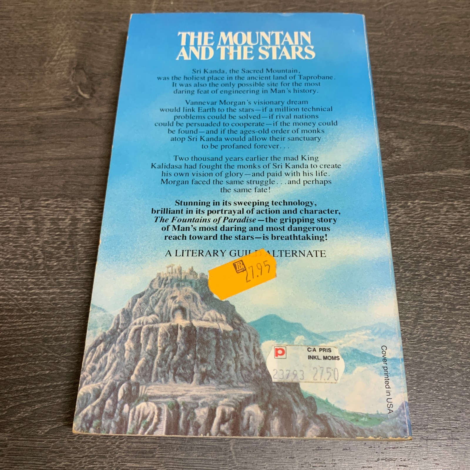 The Fountains of Paradise Arthur C. Clarke 1981 Vintage Del Rey Paperback Sci-Fi