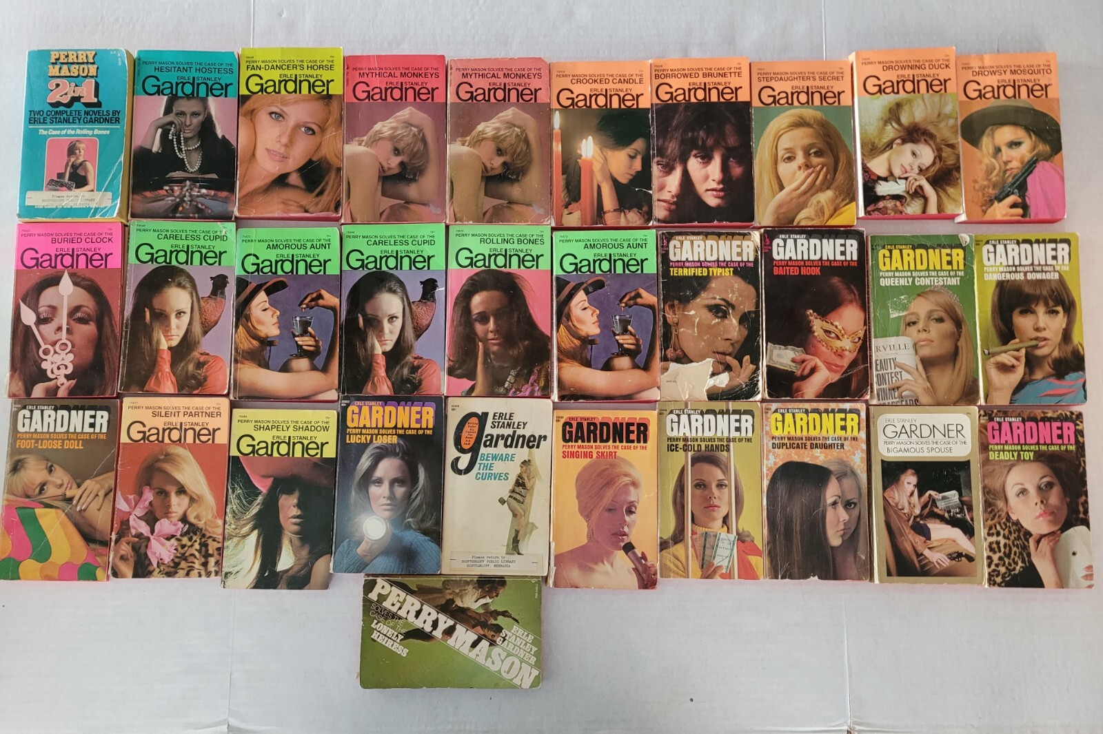 Lot Of 60 Vintage Perry Mason Paperback Books