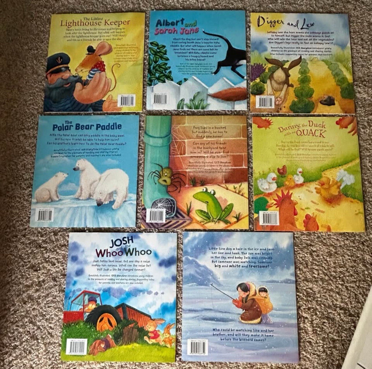 Lot of 8 Children&rsquo;s Storytime Series Picture Books Paperback Ages 3-8