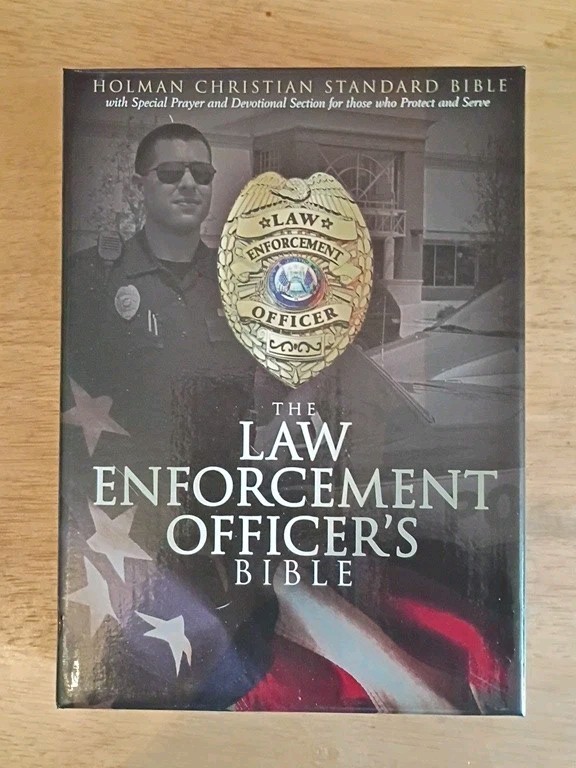 Holman Bible HCSB Law Enforcement Officer&rsquo;s Bible, Imitation Leather, like new