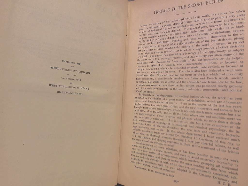 Black&rsquo;s Law Dictionary Containing Definitions of the Terms and Phrases… by Hen
