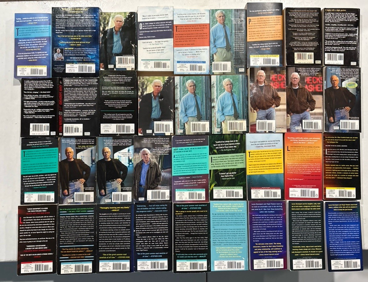 36 Book Lot Complete Lucas Davenport « PREY » Series #1-35+1 JOHN SANDFORD Set