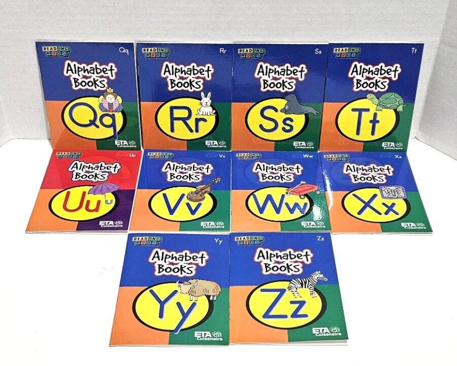 Lot of 26 Reading Rods Alphabet Books A-Z 2003 ETA/Cuisenaire 4&Prime; x 5.5&Prime;