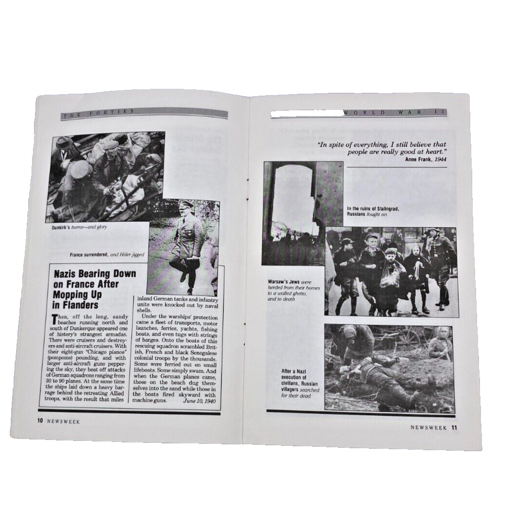 Newsweek Decade Booklets 1940&rsquo;s 1950&rsquo;s 1960&rsquo;s 1970&rsquo;s Paperback Vintage Books-A3