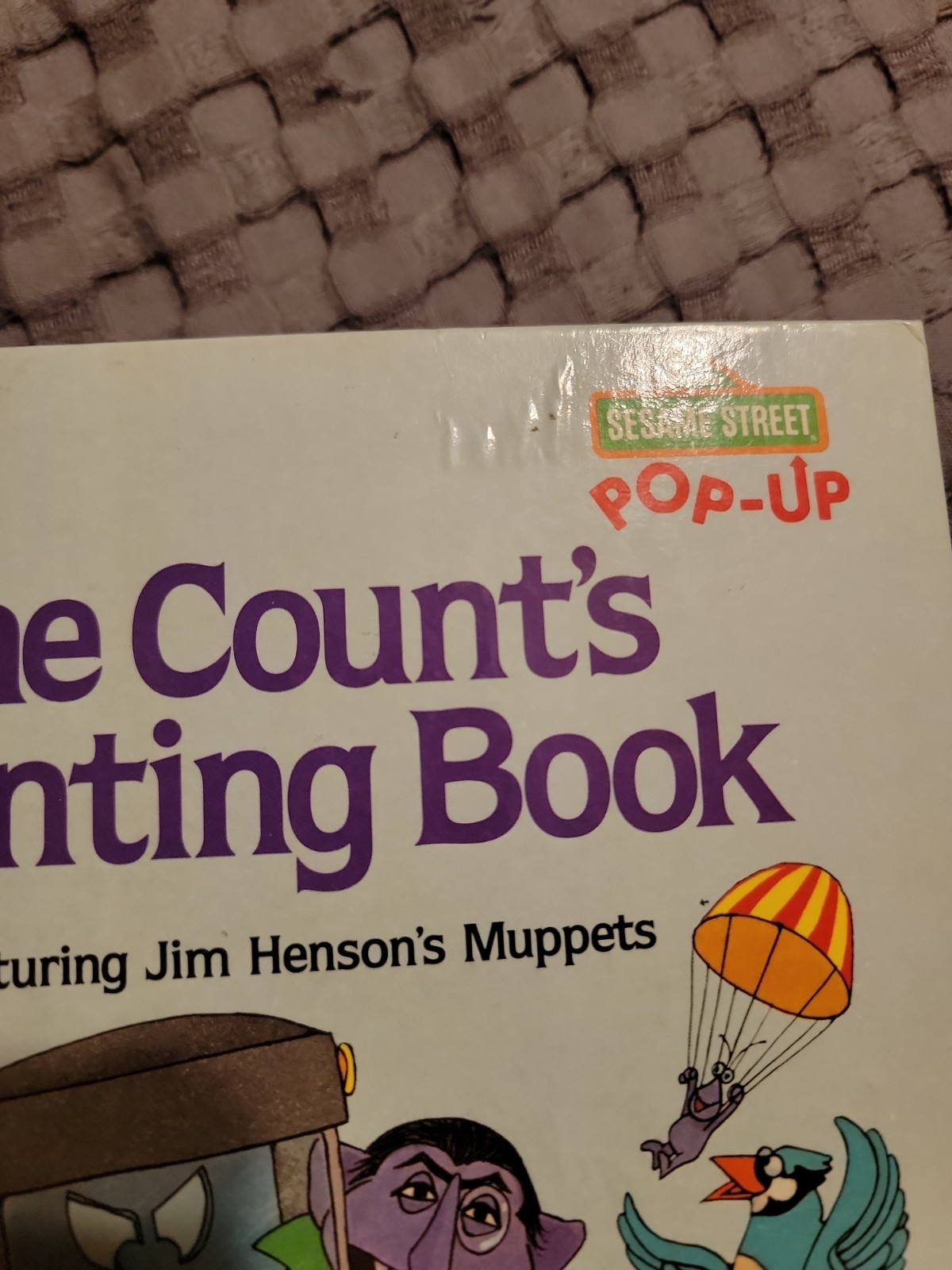Vtg Sesame Street The Count&rsquo;s Counting Pop-Up Book 1980 Jim Hensons&rsquo;s Muppets