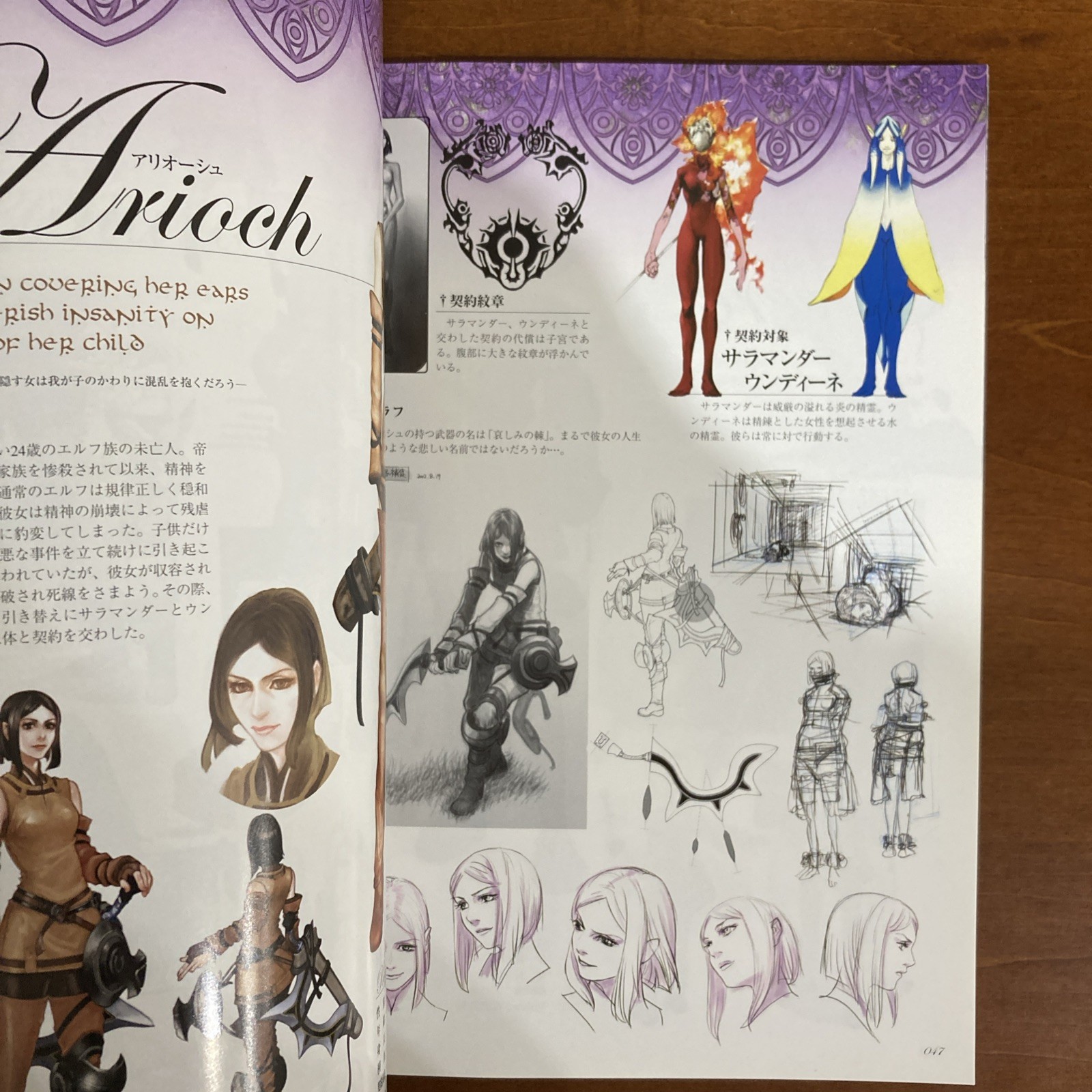 Drag-on Dragoon Art BookThe Materials Illustration