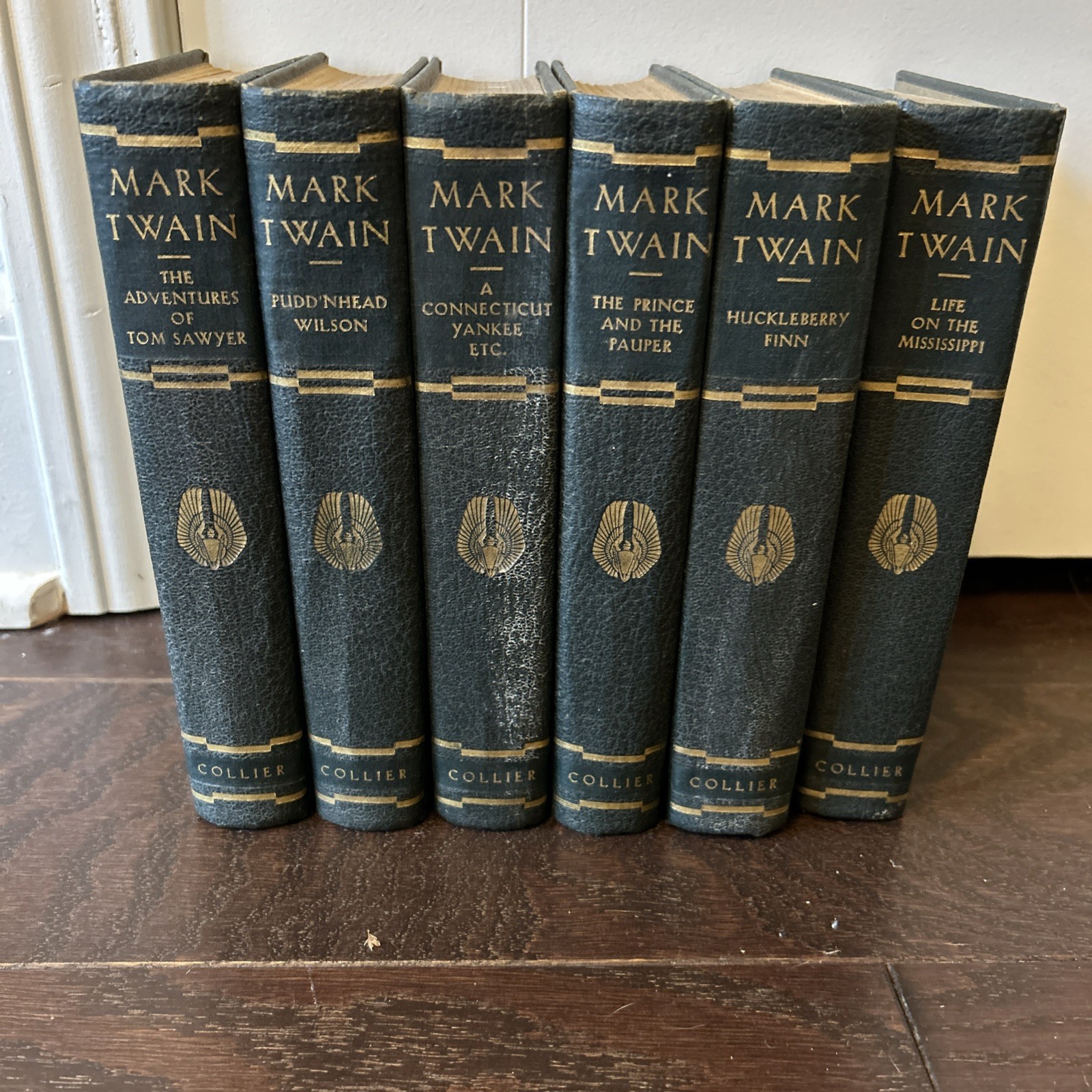 Mark Twain Set of 6 HC P. F Collier Books Lot