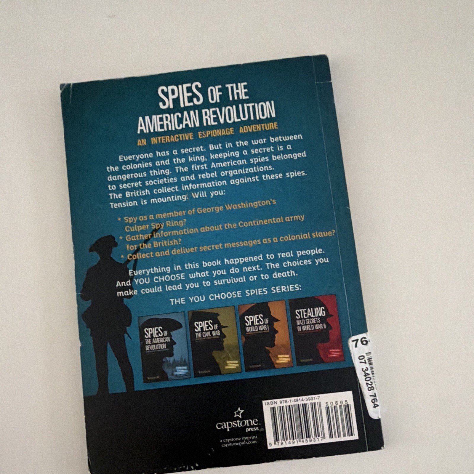 Capstone Press: You Choose Spies: Spies of the American Revolution by Raum PB