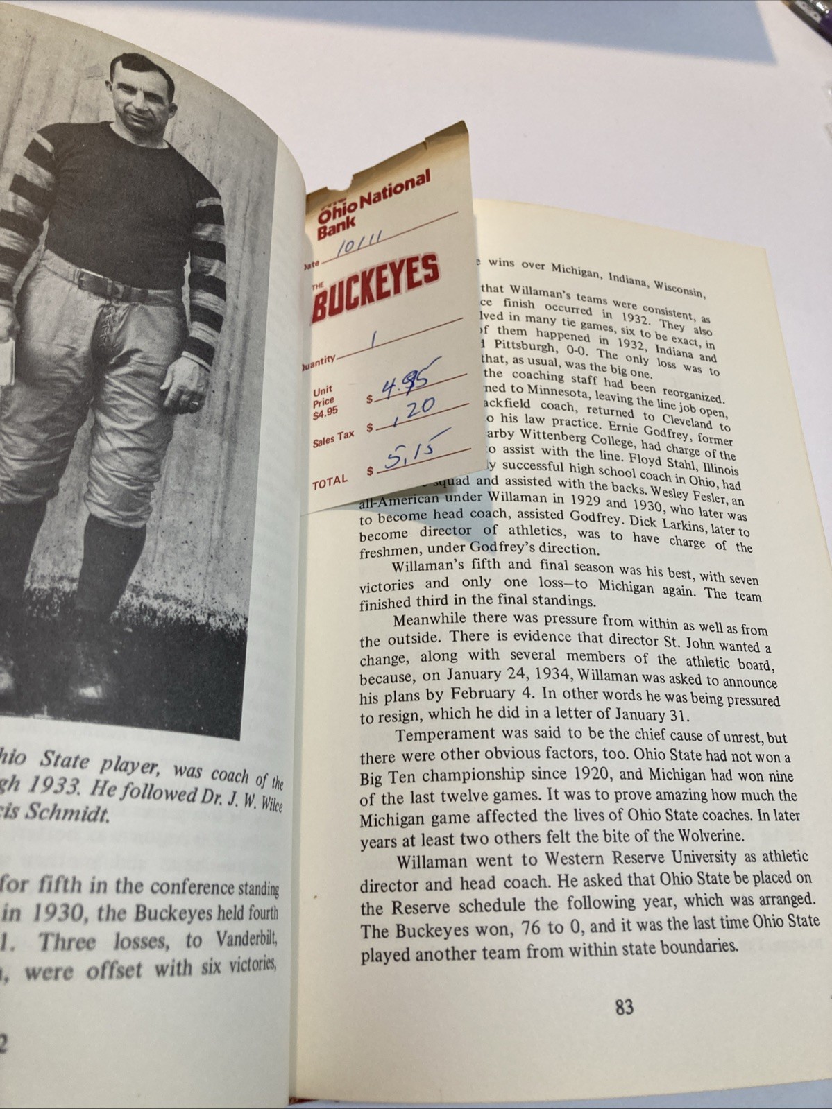 The Buckeyes A Story of Ohio State Football by Wilbur Snypp Hardcover 1974