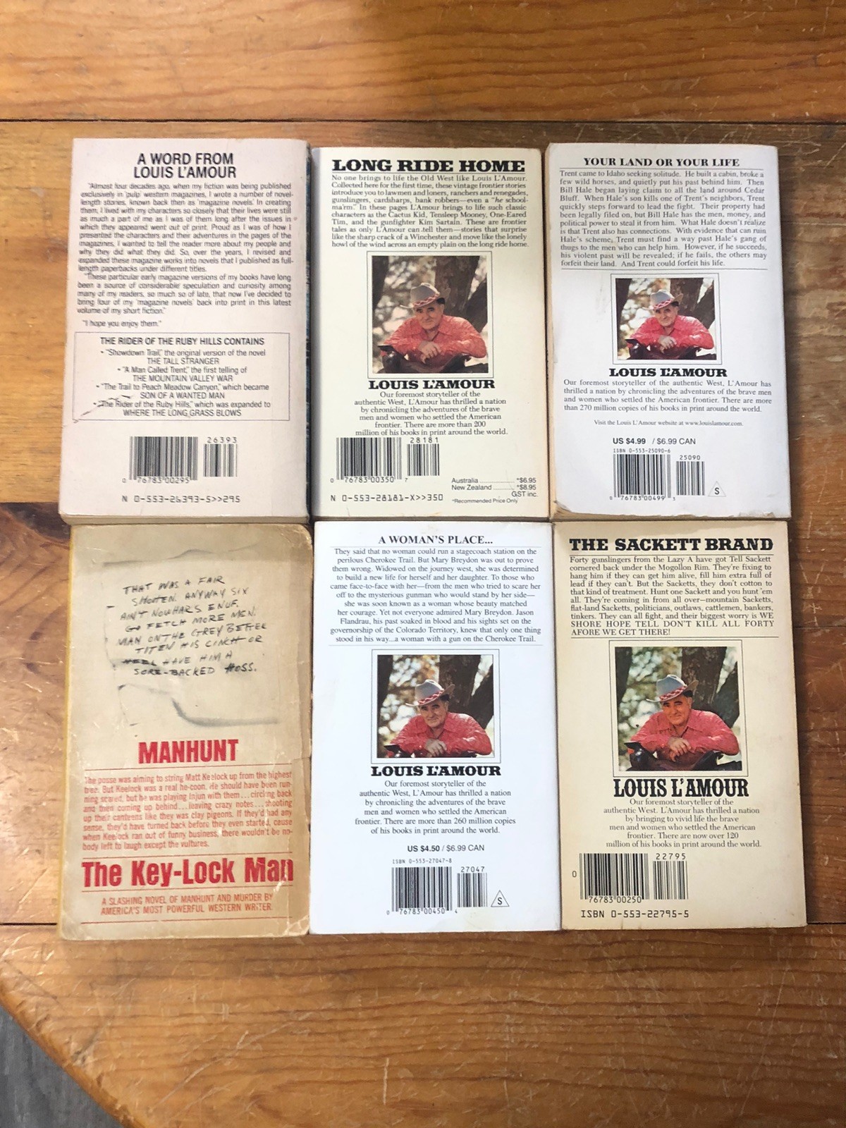 Vintage Louis L&rsquo;Amour Western Lot 18 Paperback Bantam Books